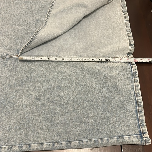 Devoted by DEX High Waist Denim Midi Skirt with Front Slit Size 2X - Picture 7 of 13